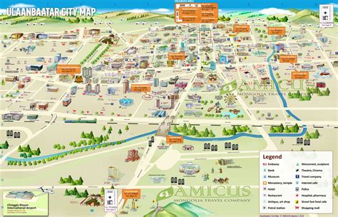 Ulaanbaatar Map .
